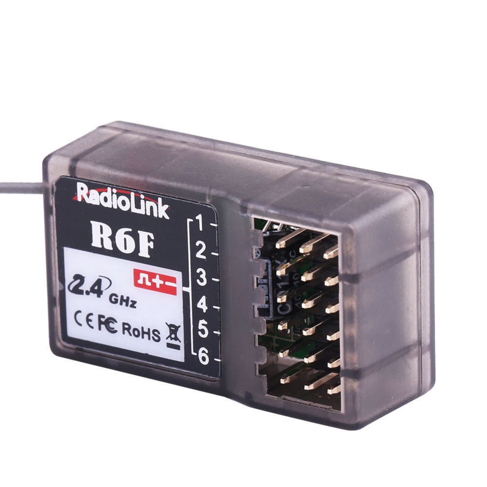 RadioLink R6F 2.4Ghz 6CH 2018 RC Receiver Accessory for RC6GS RC4GS RC3S RC4G T8FB Transmitter Hot Sale as shown - Image 2