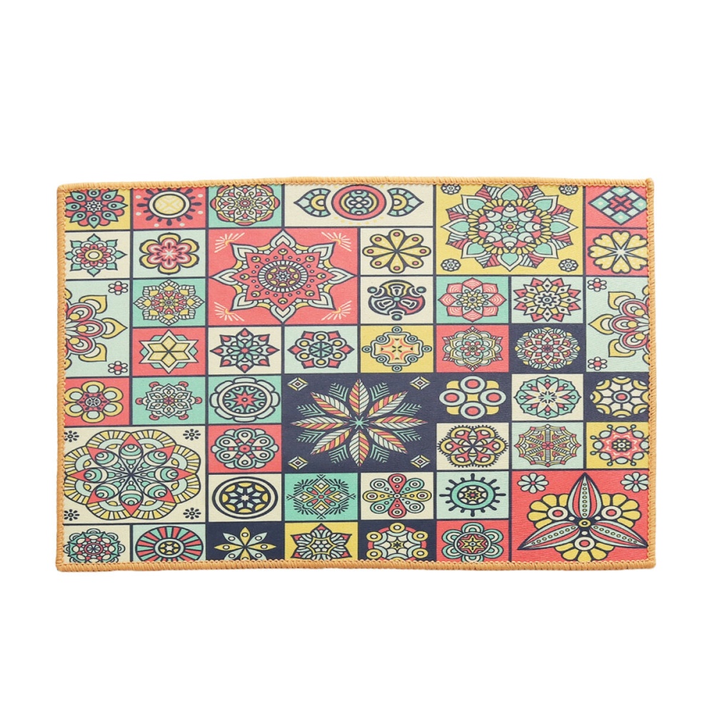 Polyester Carpet Rug Bedside Rug Geometric Floor Mat Living Room Bedroom Carpet for Home Decor - 40*60cm - Image 2