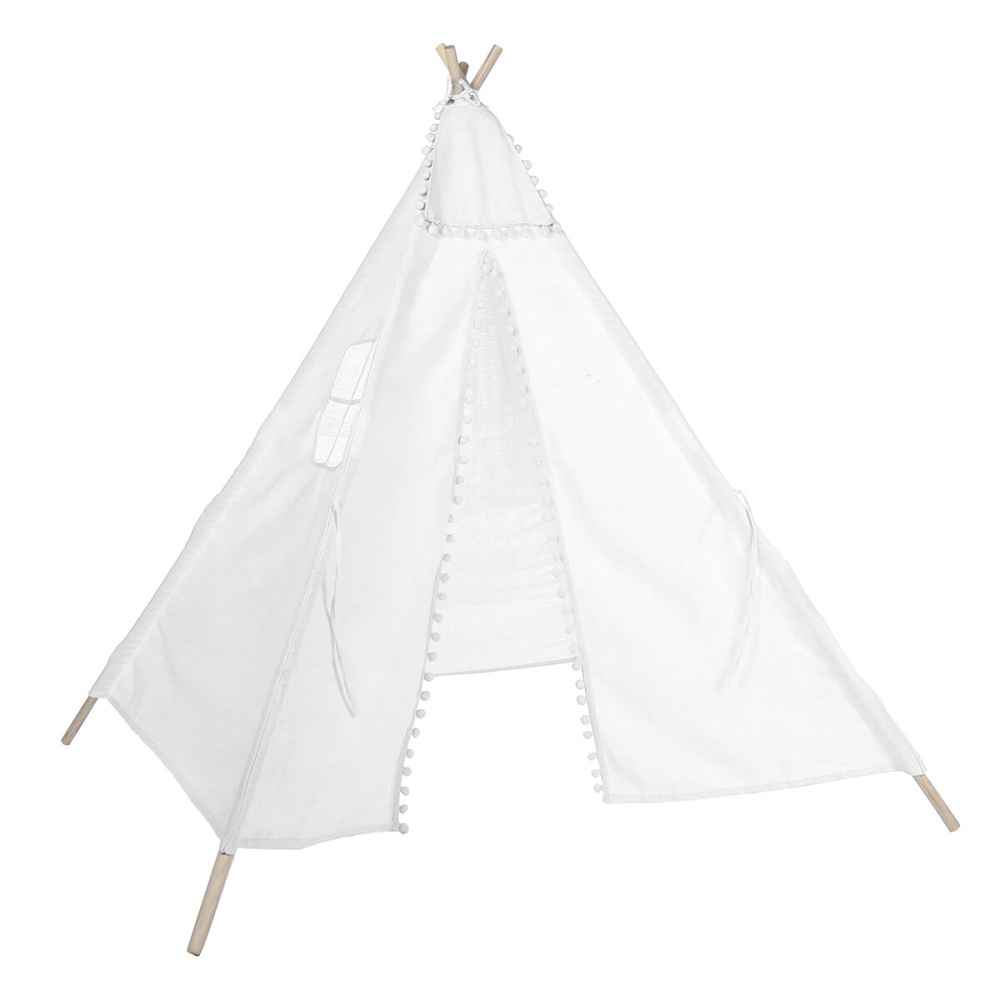 1.6m Kids Play Tent Cotton Teepee Wigwam Sleeping House Indoor Outdoor - Type F - Image 2