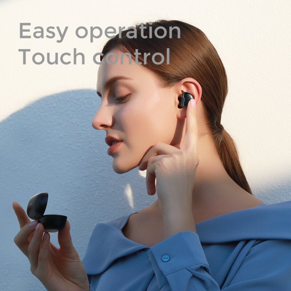 JOYROOM JR-TL7 TWS bluetooth Earphones 5.0 Mini IPX5 Waterproof Noise Cancelling Headset Headphones Sport Earbuds - Black - Image 2