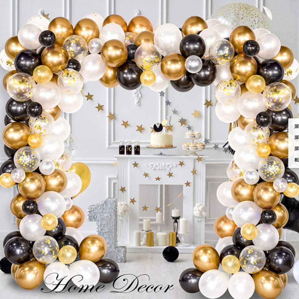 120pcs DIY Retro Gold Balloon Garland Arch Kit Chrome Gold Ballon for Birthday Baby Shower Weddings Party Decoration - Image 2