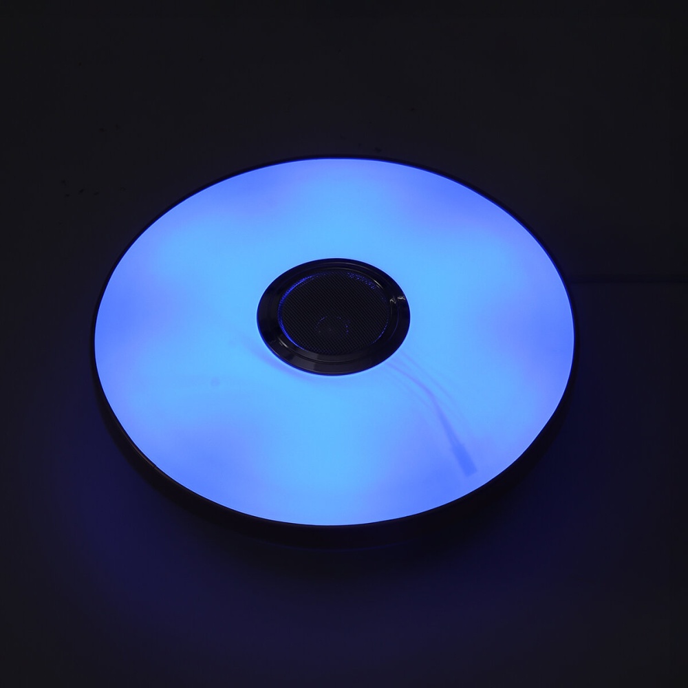 200W 33CM Modern LED Music Ceiling Light RGB bluetooth Speaker Down Lamp 100-240V - 100-240V - Image 2