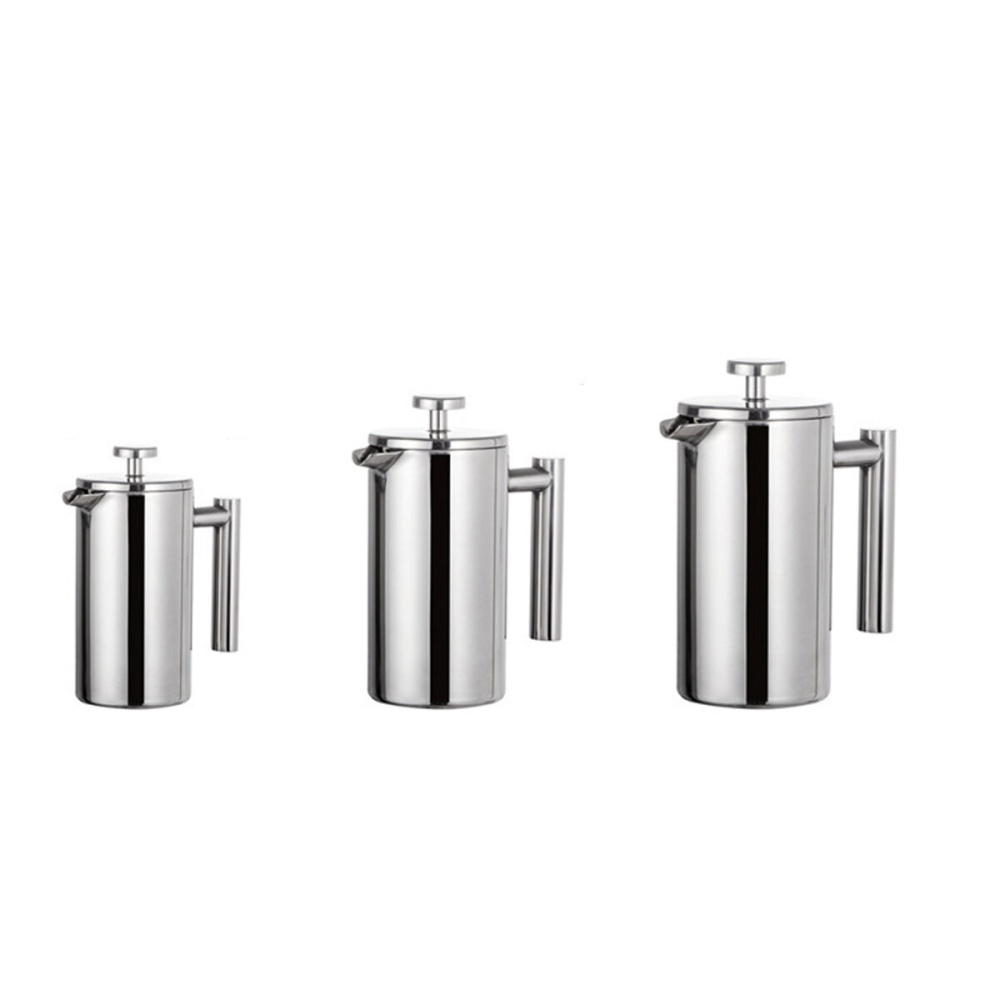 Stainless Steel Coffee Percolator Pot Double Layer Large Capacity Coffee Making Containers - 350ml - Image 2