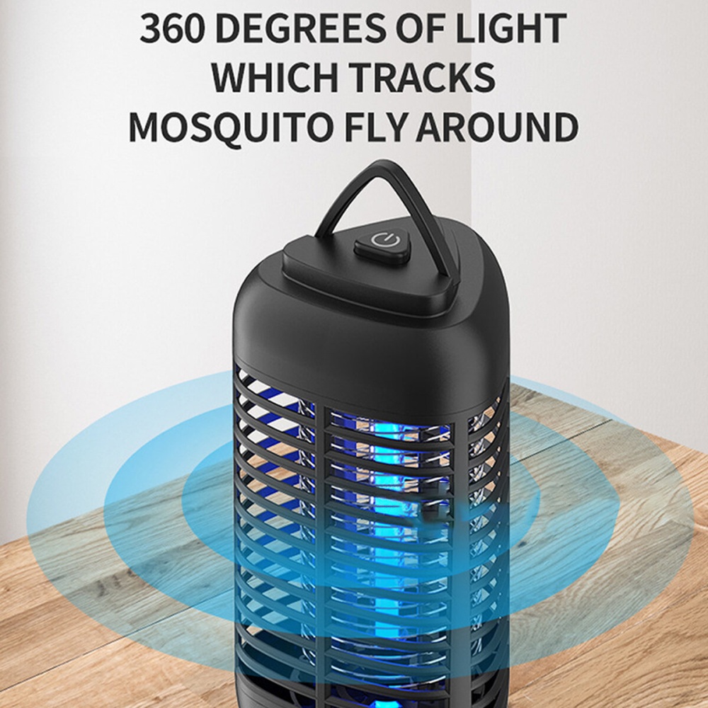 Portable Electronic Insect Killer Outdoor Mosquito Zapper UV Light Pest Trap Fly Gnat Moth Insect Killer for Home Garden - Image 2