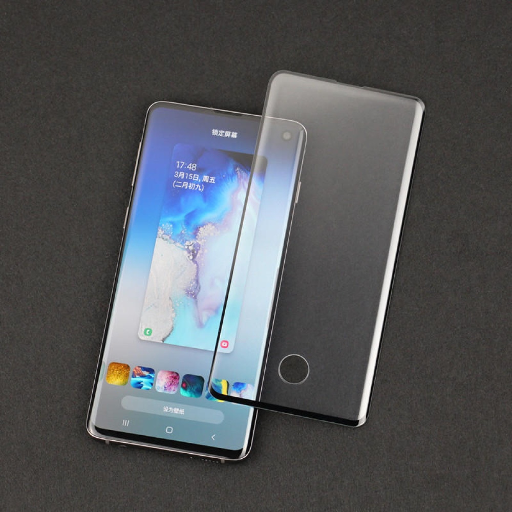 Ultrasonic Fingerprint Unlock 3D Curved Edge Full Glue Tempered Glass Screen Protector for Samsung Galaxy S10 6.1" - Image 2