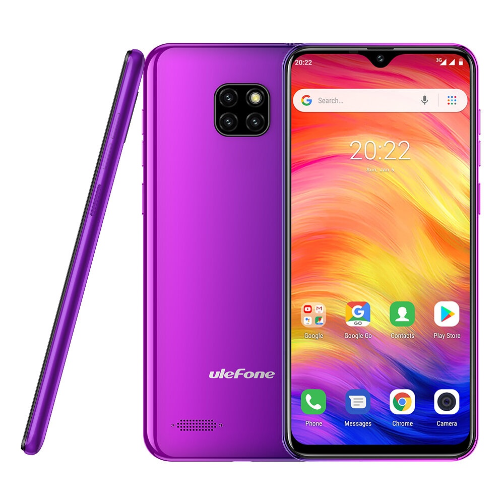 Ulefone Note 7 6.1 inch Triple Rear Camera 3500mAh 1GB RAM 16GB ROM MT6580A Quad core 3G Smartphone - EU Version Twilight - Image 2