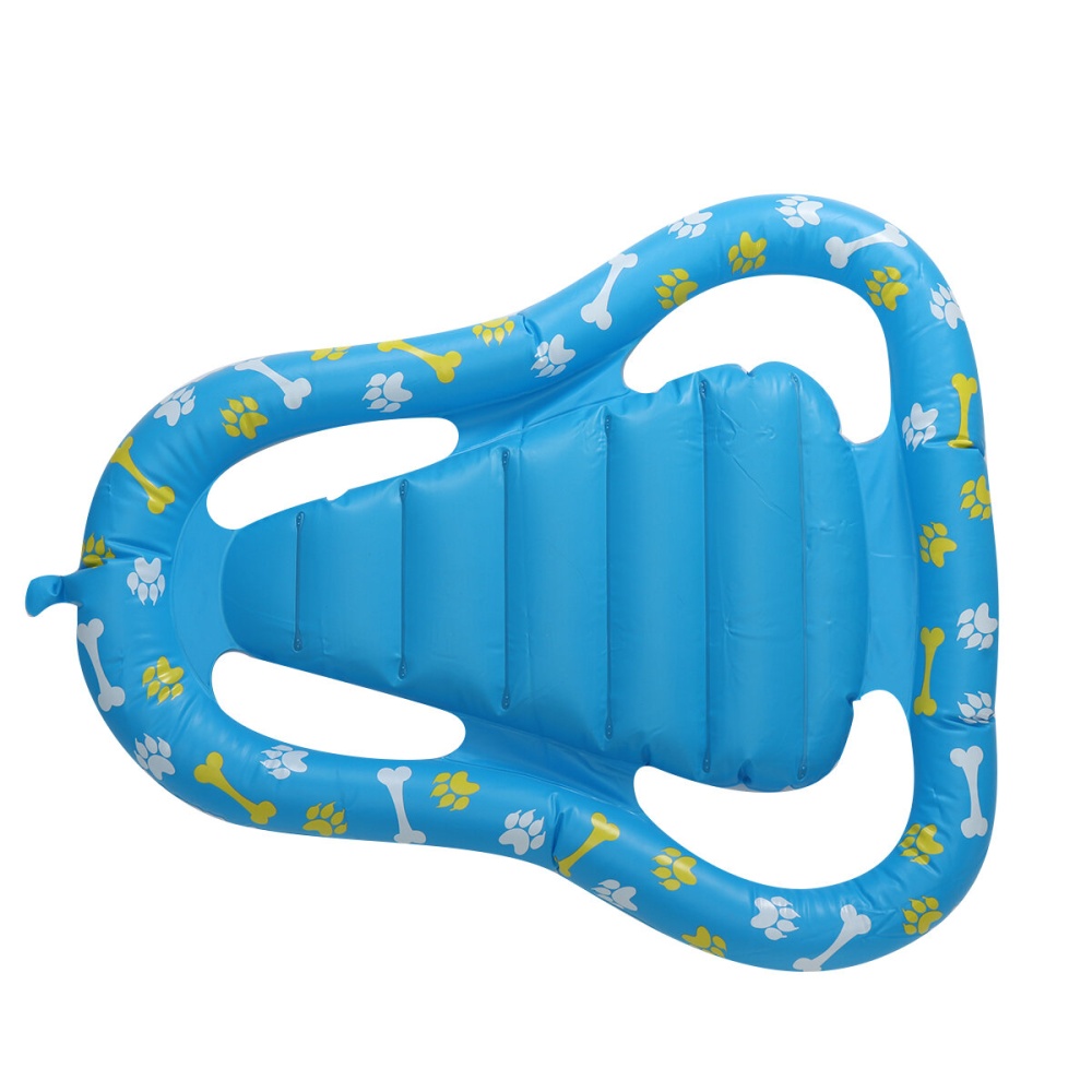 PVC Inflatable Pet Dual-Use Person/Dog Floating Bed Blowing Air Floating Row Pet Floating Bed Elastic Comfortable Swimming Floating Bed - Image 2