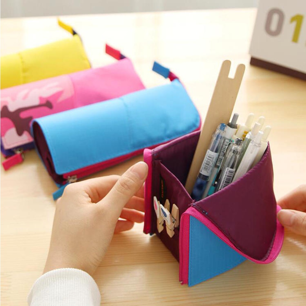 Multi-function Pencil Bags Creative Standing Stationery Bag - #01 - Image 2