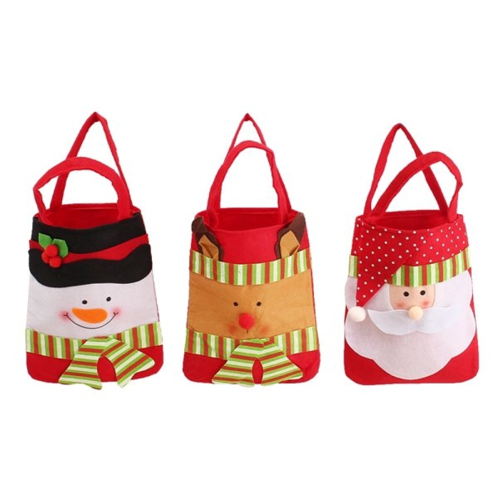 Santa Claus Snowman Decoration Xmas Gift Bag Candy Pouch Stocking Bag - 02 - Image 2