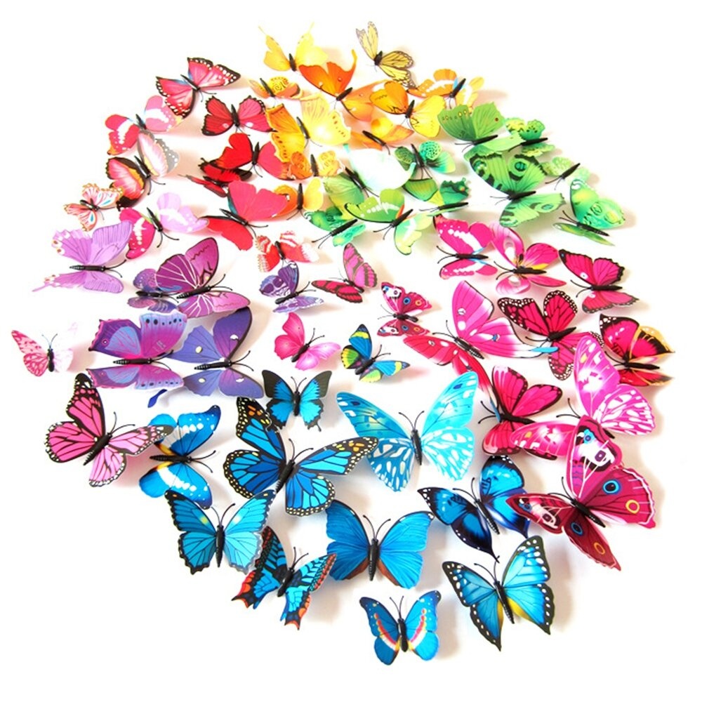 12pcs 3D Butterfly Design Decal Art Wall Stickers Room ations Home - 2 - Image 2