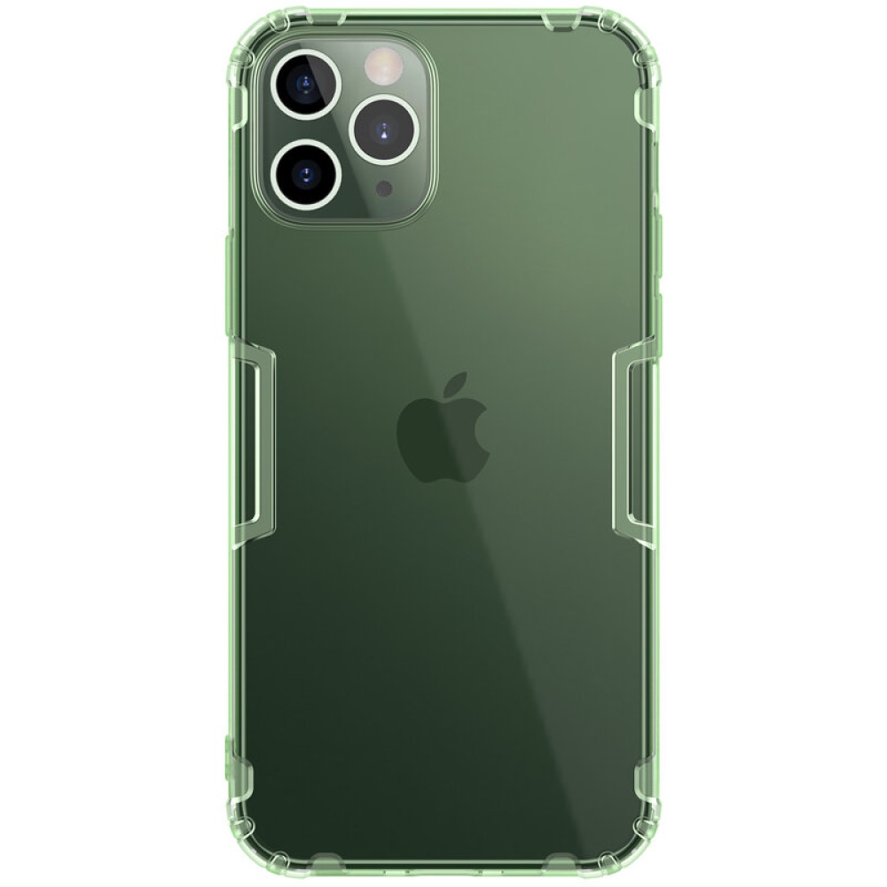 NILLKIN Bumpers Natural Clear Transparent Anti-Fingerprint Shockproof Soft TPU Protective Case Back Cover for iPhone 12 / 12 Pro 6.1 inch - Grey - Image 2