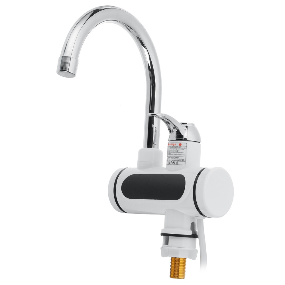 3000W Heating Faucet Instant Heating Type Three-Second Heating Kitchen Faucet Hot And Cold - EU Plug - Image 2