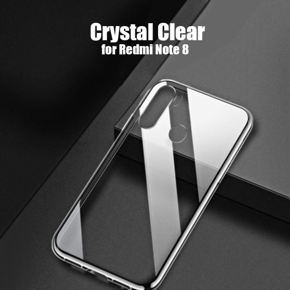 Crystal Transparent Shockproof Hard PC Protective Case for Xiaomi Redmi Note 8 Non-original - Image 2