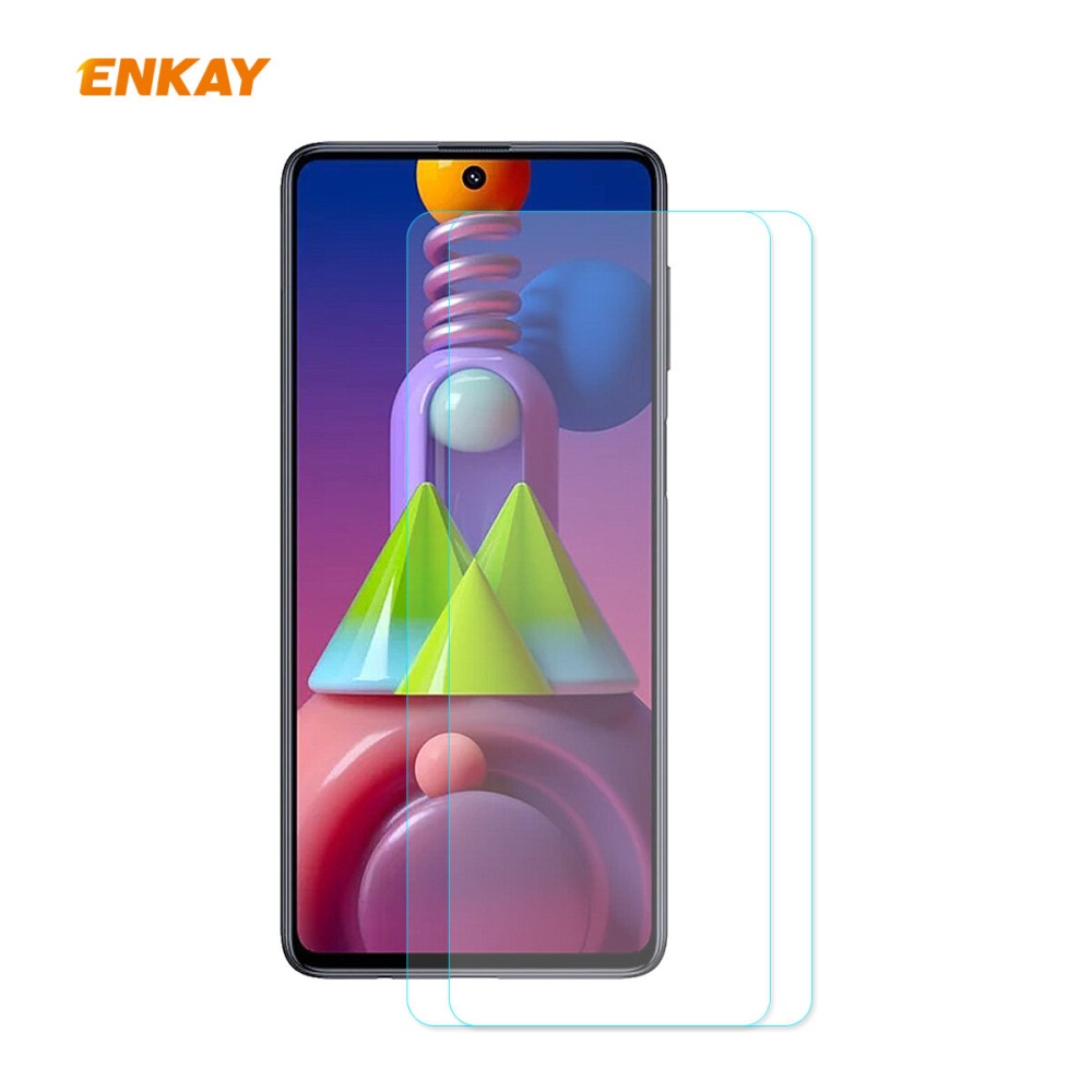 Enkay 0.26mm 9H 2.5D Curved Edge Tempered Glass Screen Protector Film for Samsung Galaxy M51 - 2pcs - Image 2