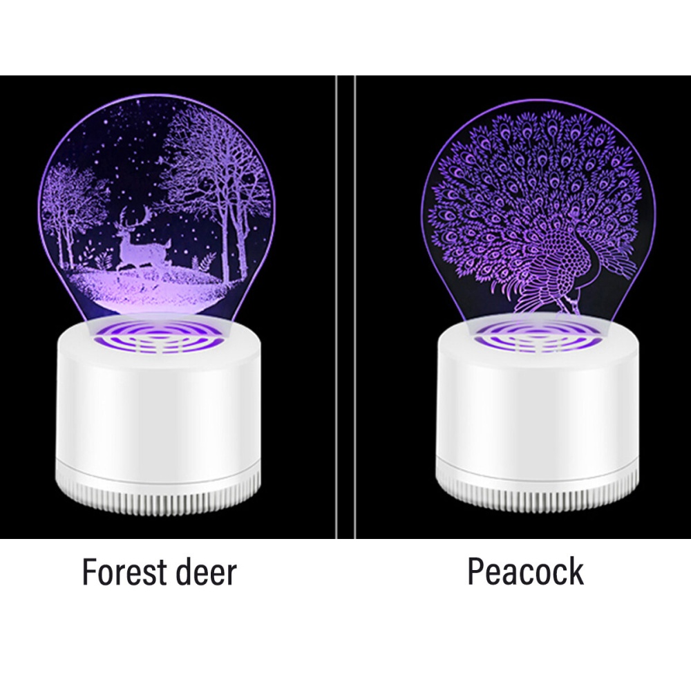 3D Mosquito Killer Light for Indoor use USB Power Supply No Radiation Safe for Baby - deer - Image 2