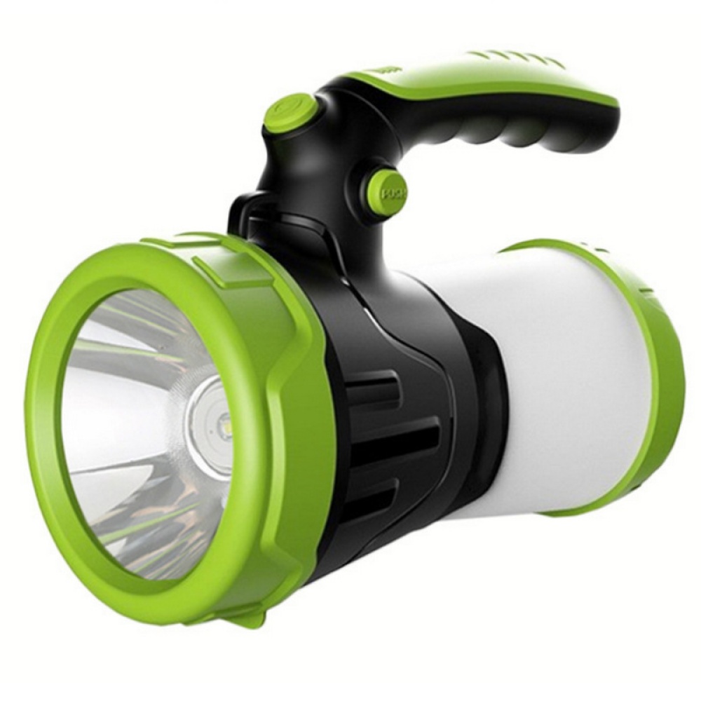 Powerful USB Charging Working Lamps LED Torch Portable Camping Flashlight green