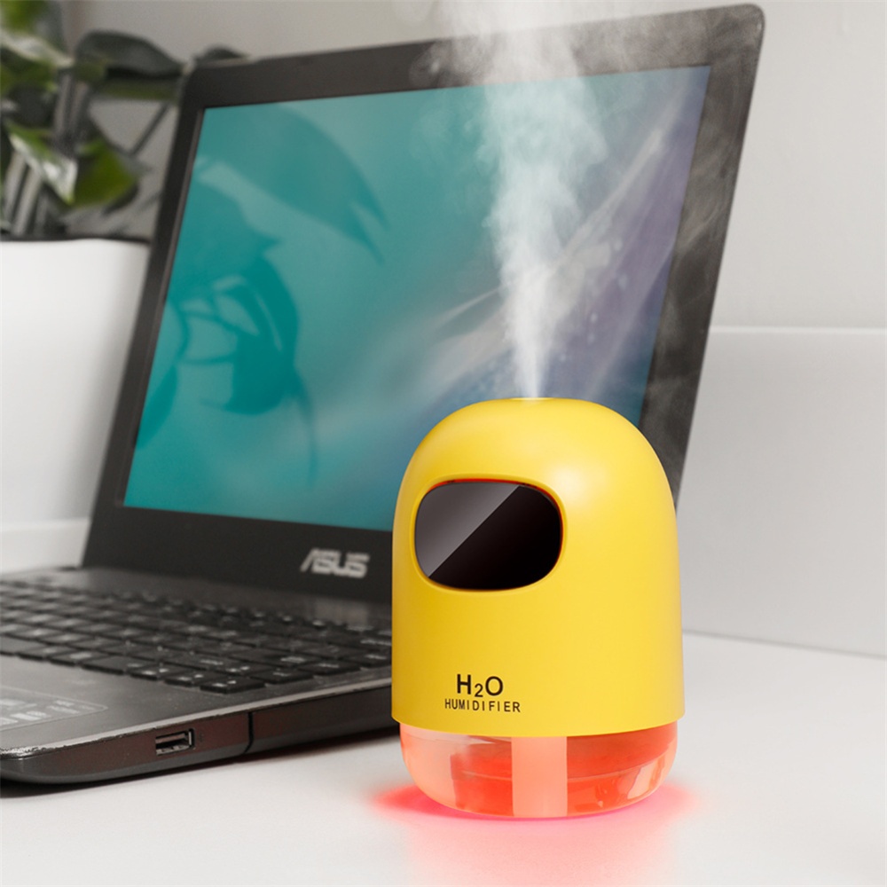 Portable Colorful Cool Large-capacity Humidifier Air-conditioning Heating Necessary yellow - Image 3