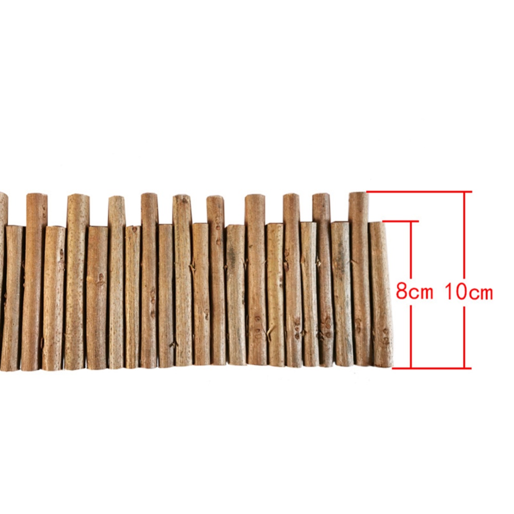 Hamster Wooden Fence Wood Ladder Bridge Toy Hideout Pet Tooth Cleaning Molar Toys 30cm