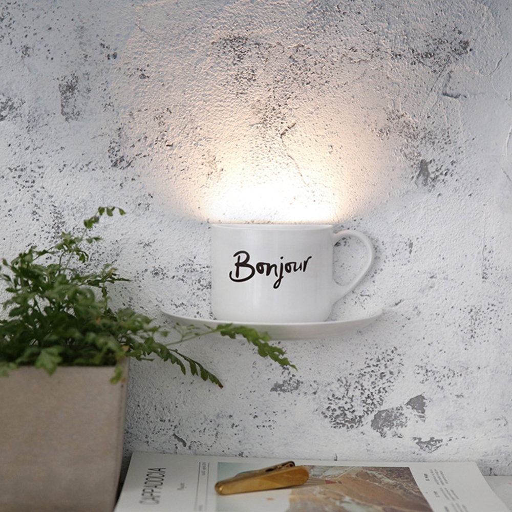 LED Luminous Cup Intelligent Sound Light Control Sensor Wall Lamp - Bonjour yellow