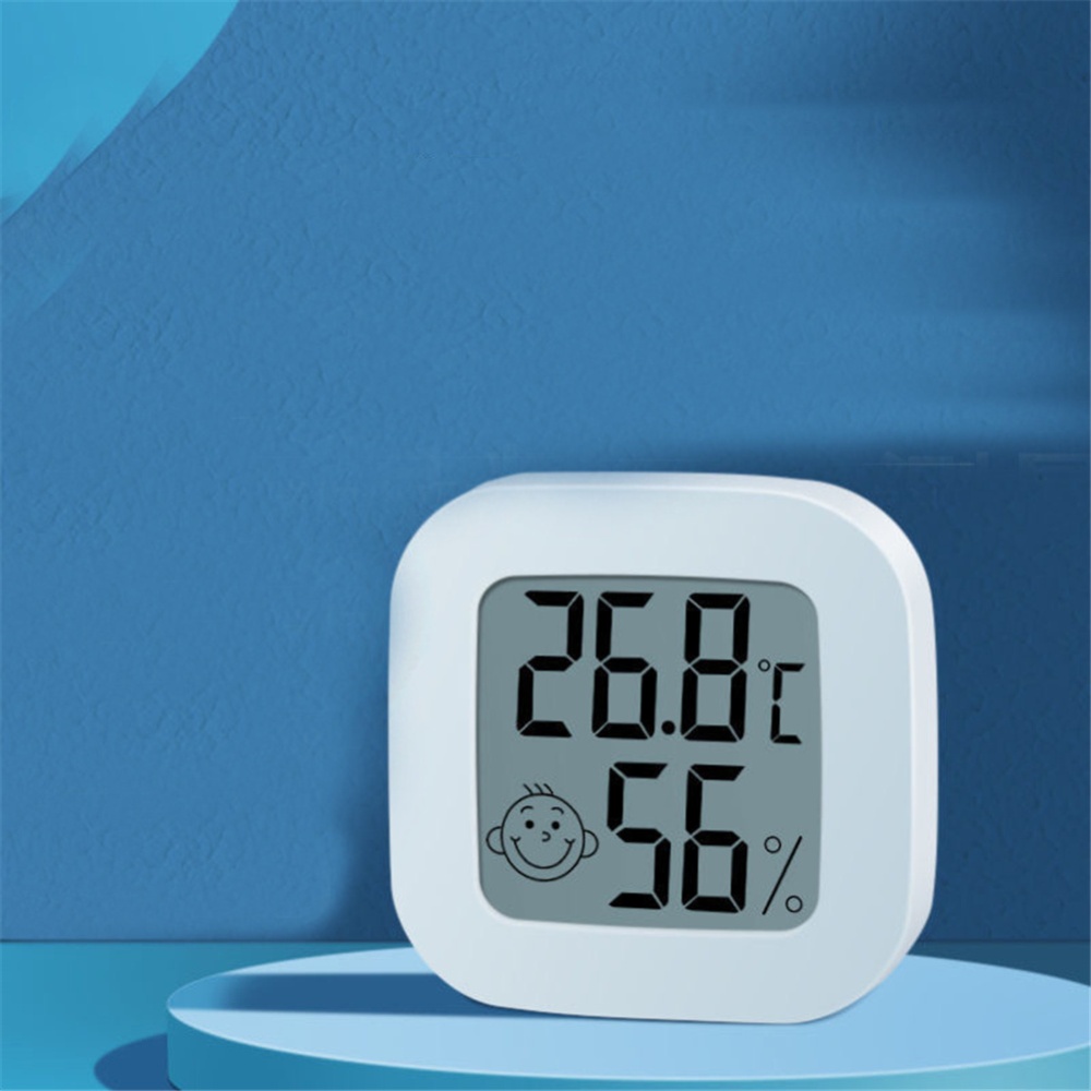 Indoor Lcd Digital Multifunctional Thermometer Hygrometer Humidity Sensor Measurement Accessories white - Image 2