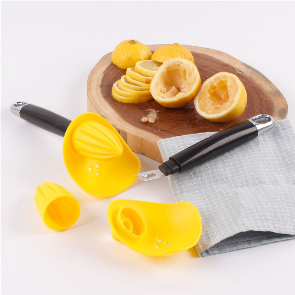 Manual Juice Squeezer Plastic Hand Pressure Juicer For Fruit Vegetable Kitchen Accessories yellow - Image 2