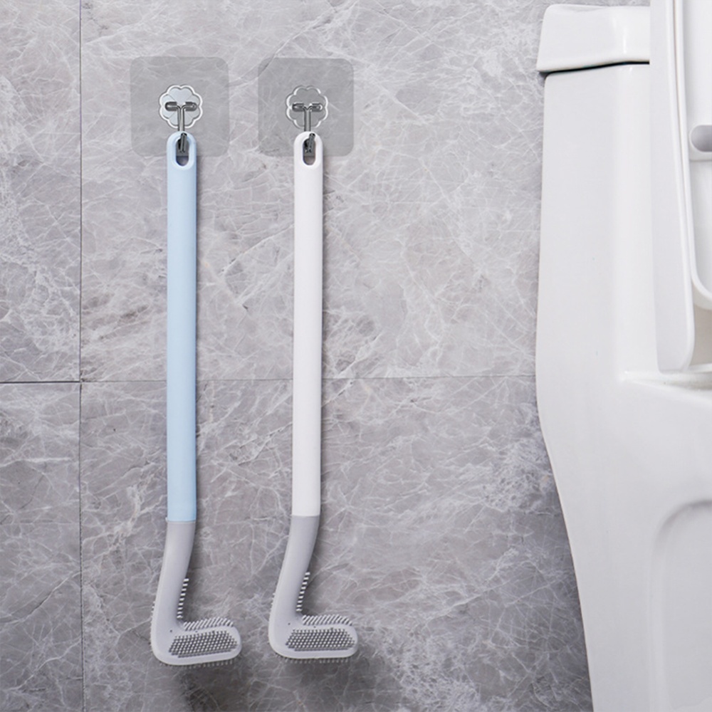 Wall-mounted Long Handle Golf Toilet Brush Household Bathroom Cleaning Tool White_40*7.2*5cm OPP bag - Image 3