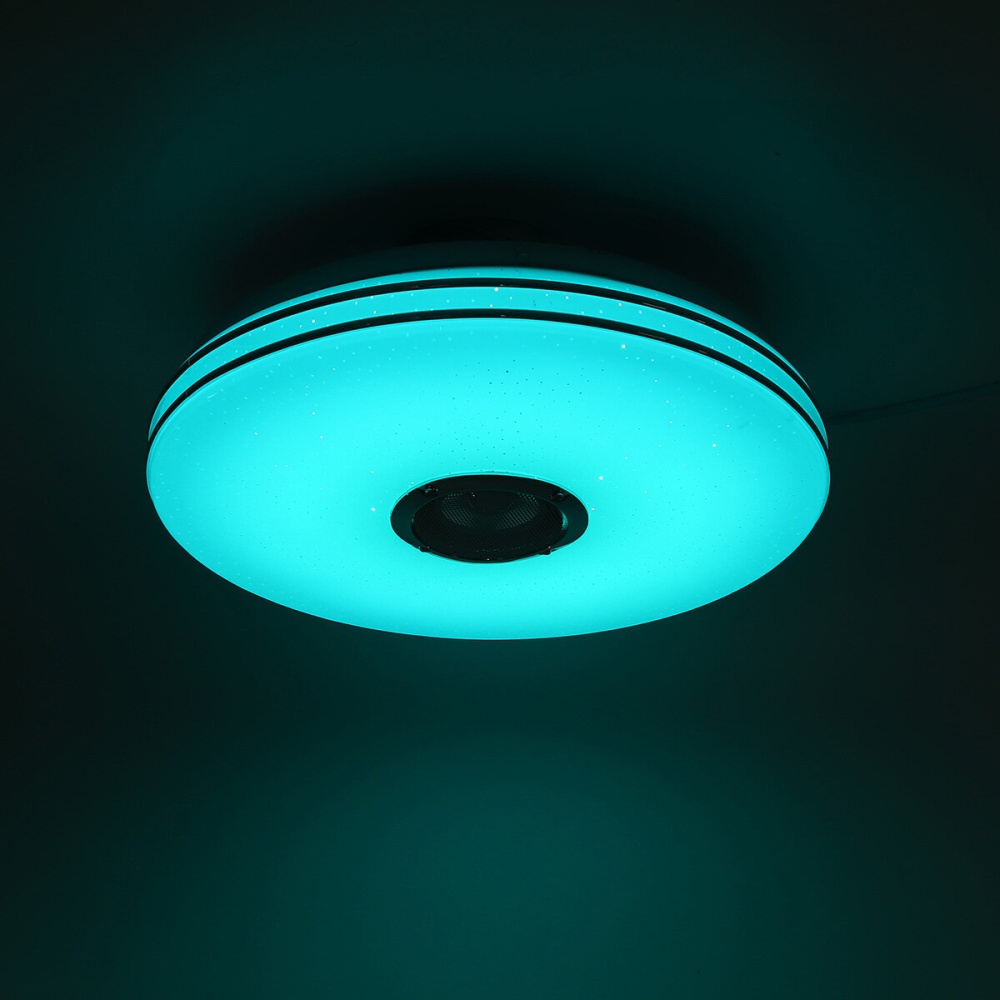 36W/60W 33CM Modern LED Music Ceiling Light RGB bluetooth Speaker Down Lamp APP+Remote Control 110-220V - 36W - Image 2