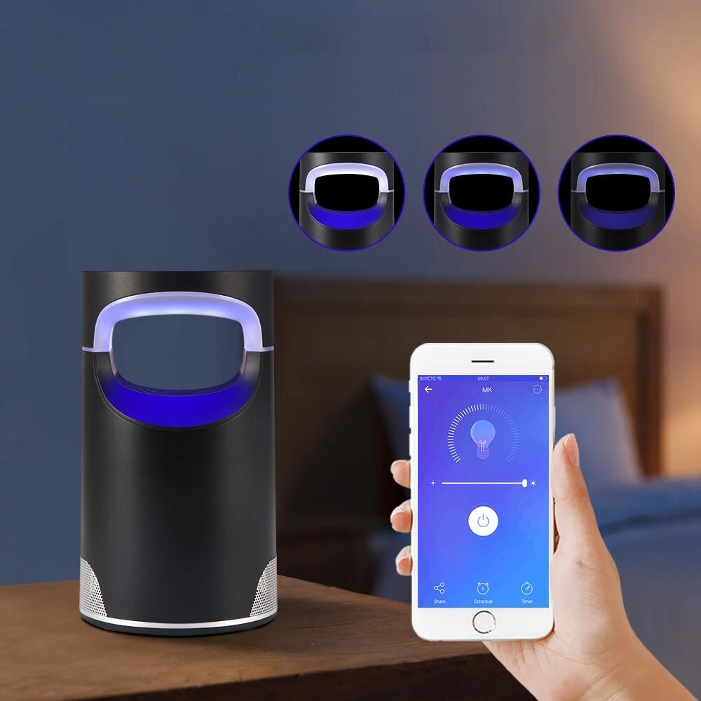 Intelligent Wifi Photocatalyst Mosquito Killer Lamp Voice Control USB Charging Insect Repellent Mosquito Killer LED Light Trap for Indoor Bedroom Off - Image 2