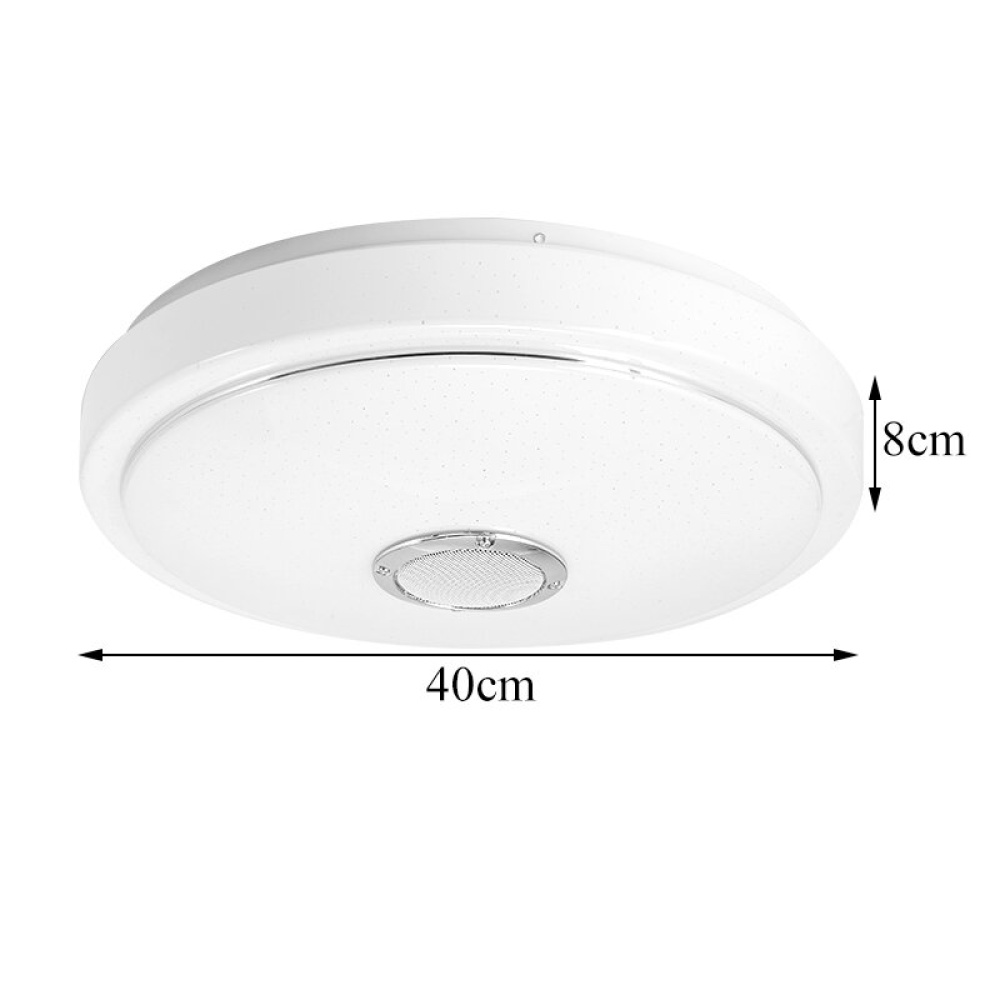 RGB LED Music Ceiling Lamp bluetooth APP+Remote Control Kitchen Bedroom - Single voltage 170-260V APP + Remote Control - Image 2