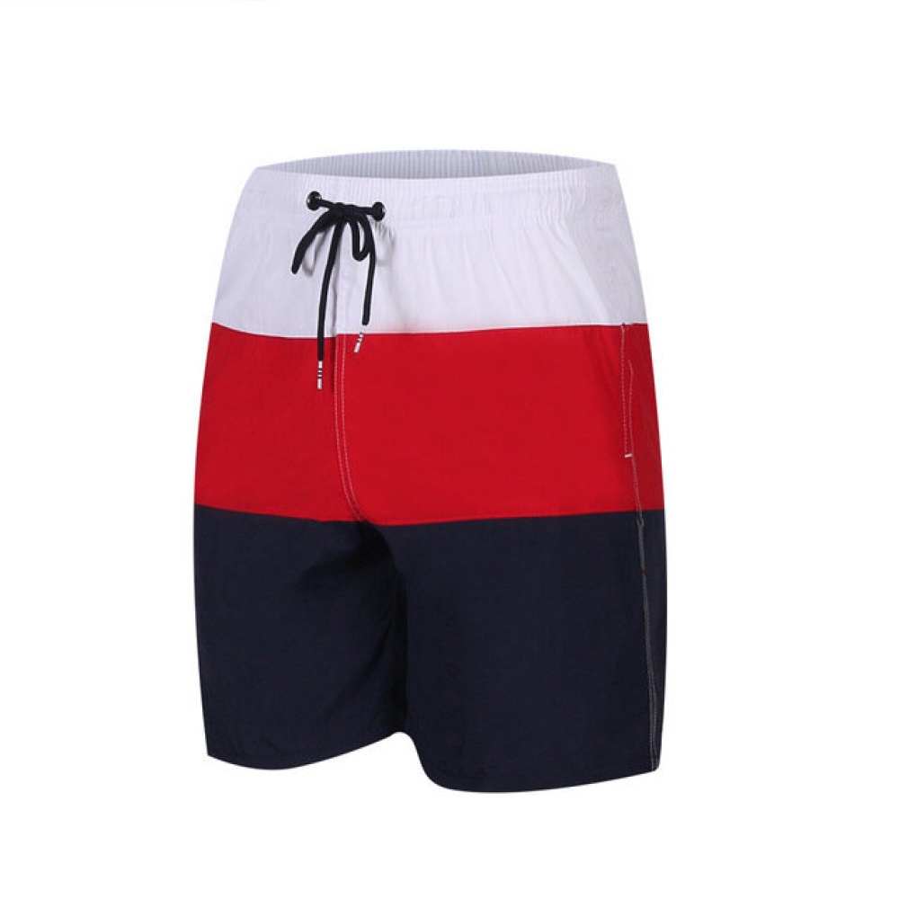 Season Men's Casual Stitching Contrast Color Shorts Europe And The United States Version Of The Sports Shorts Men's Tide Version Loose Shorts 257 - X