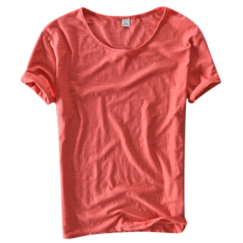 Basic Section Mature Men's Solid Color Tops - XL Royal Blue