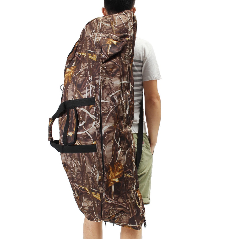 45.3" Protable Compound Bow Bag Camo Camouflage Storage Arrow Hunting Holder Storage Net - Image 2