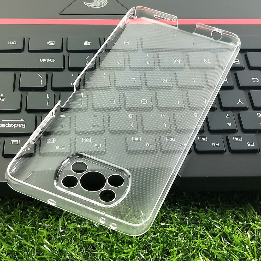 for POCO X3 PRO / POCO X3 NFC Case Crystal Transparent with Lens Protector Shockproof Non-Yellow Hard PC Protective Case Back Cover - Image 2