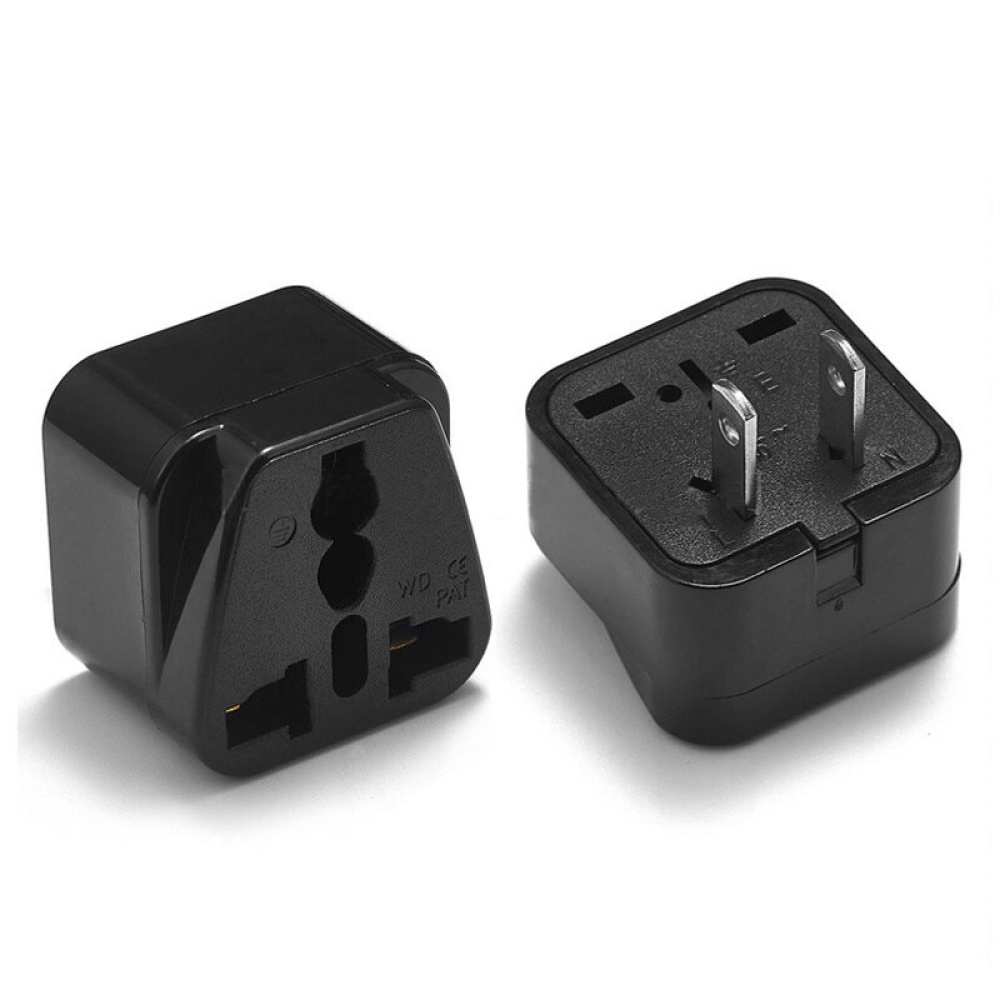 IPRee® Universal US/EU Plug Adapter American European Power Plug Adapter AU EU to US UK USA Adapter Plug Travel Plug Converter - US Plug - Image 2