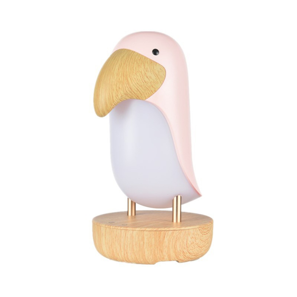 Wooden Bird Night Light USB Charging Stepless Dimming LED Table Lamp with Bluetooth-compatible Speaker - Image 2