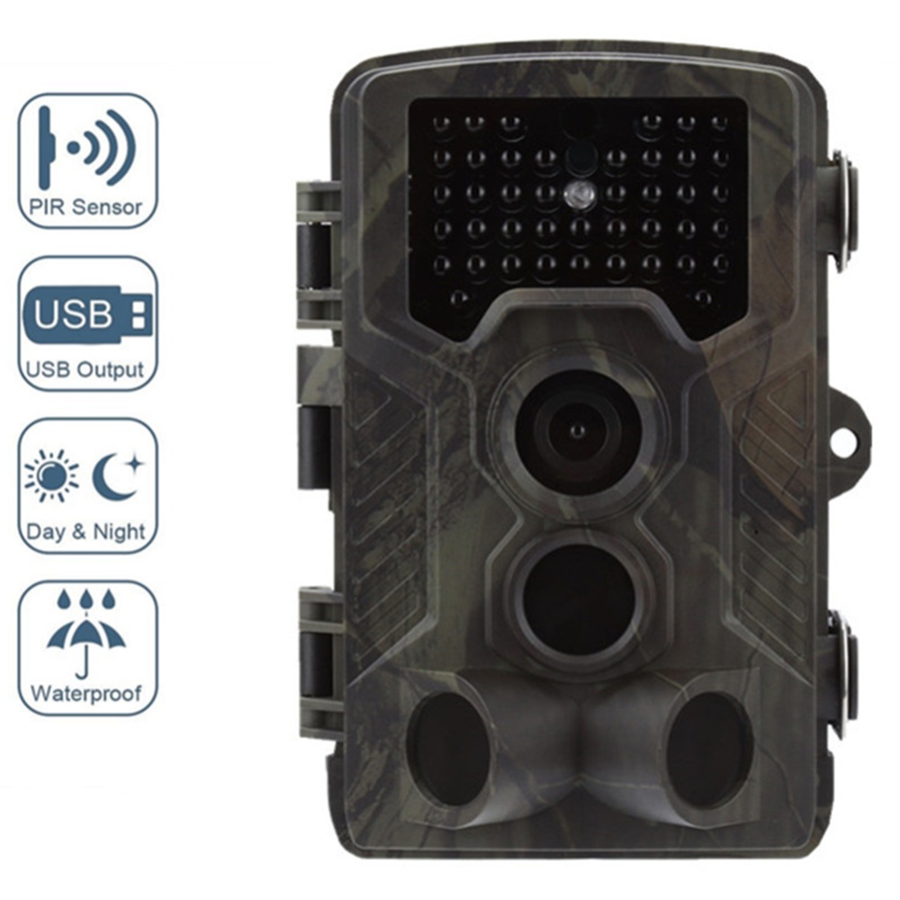 1080P HD Wildlife Trail Hunting Camera with Motion Activated Night Vision 120° Wide Angle Lens IP65 Waterproof Scouting Army Green - Image 3