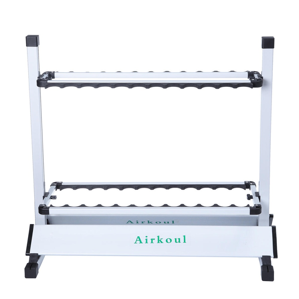 12/24 Aluminum Alloy Fishing Rod Rack Pole Holder Portable Storage Stand Fishing Tool - 12# - Image 2