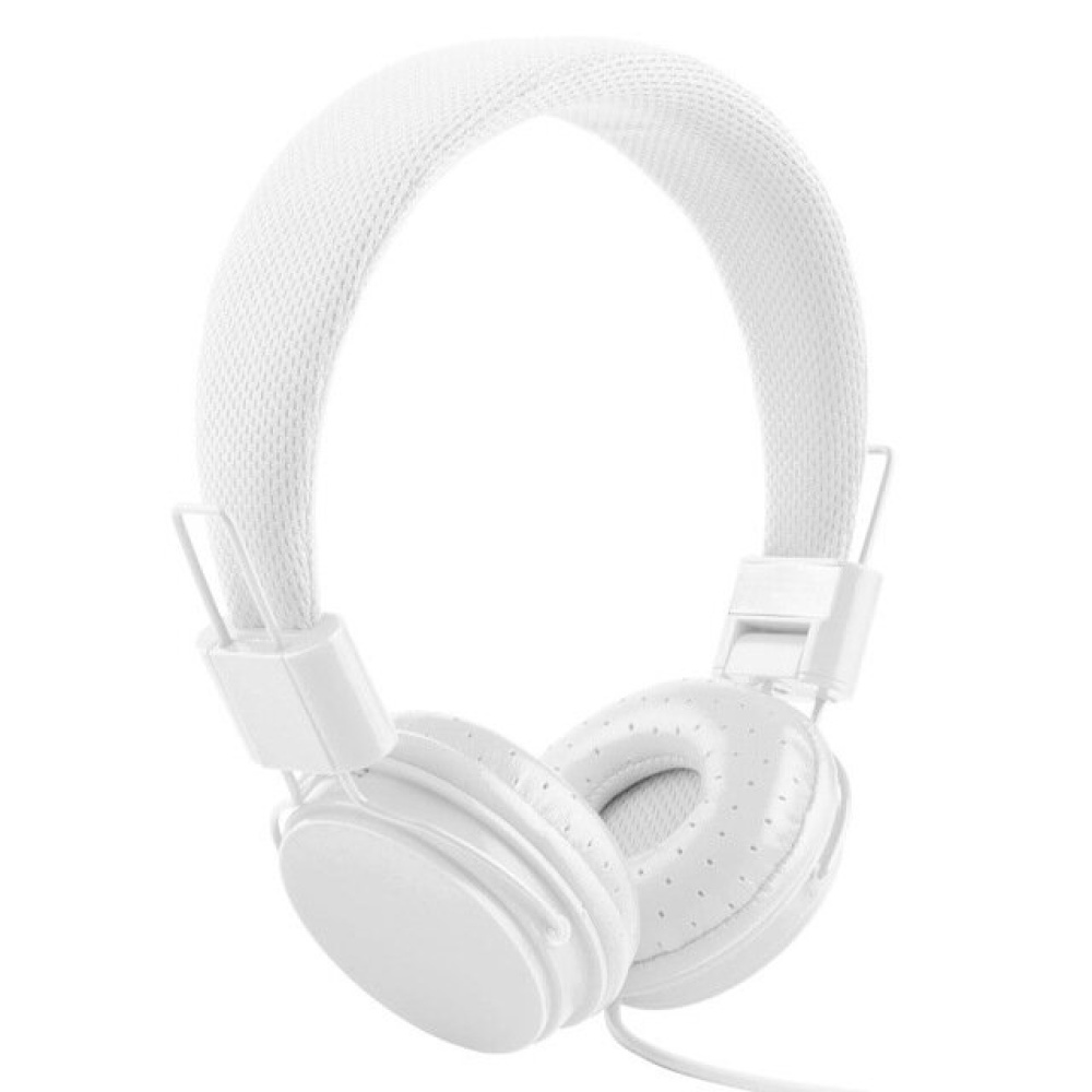 EP05 Portable Folding Colorful Wired Headset Sports Running Mp3 Stereo Headphone Universal For Mobile Phone Computer - White - Image 2