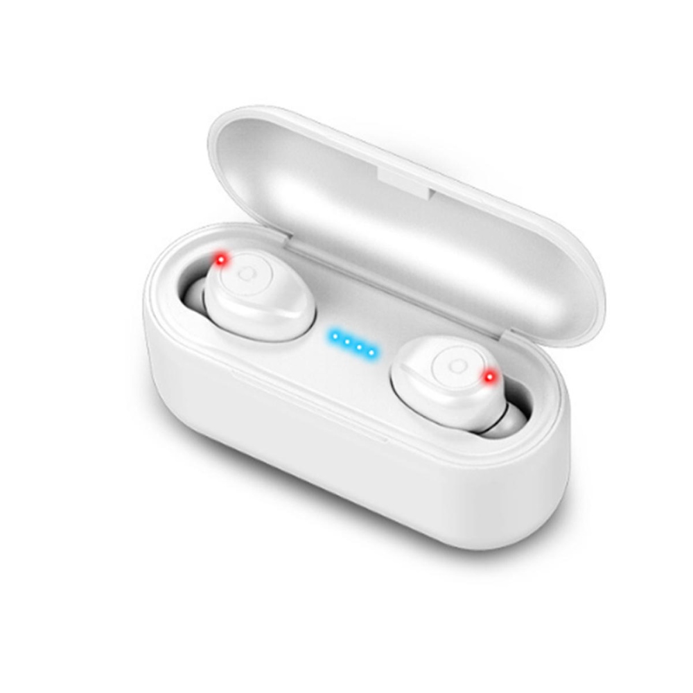 Mini Wireless Stereo bluetooth 5.0 Earbuds IPX7 Waterproof Touch Earphone Noise Reduction Handsfree Headphone - White - Image 2