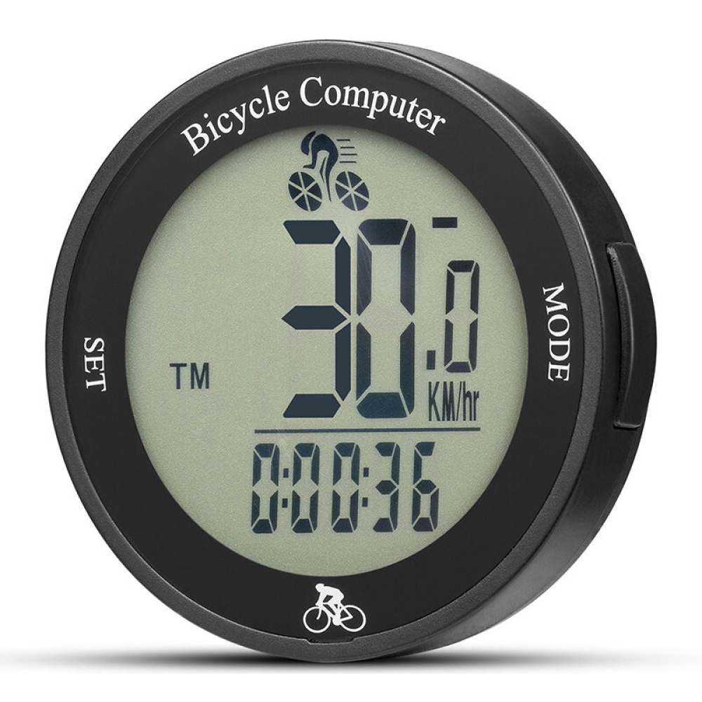 BIKIGHT Large Screen Round Bicycle Computer Wireless Backlight Clear Waterproof Stopwatch Speedometer Odometer Bike Accessories For MTB Road Cycle Wi - Image 2