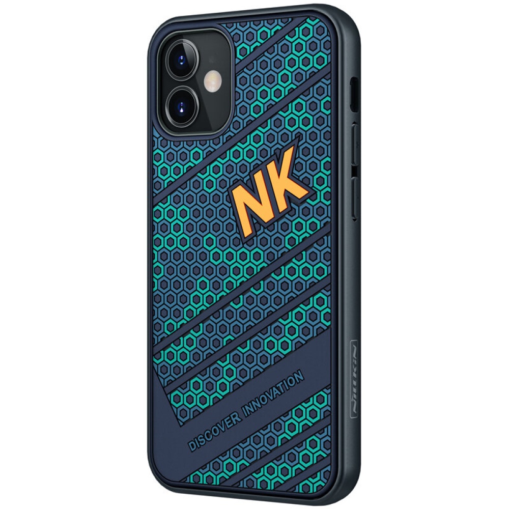 Nillkin for iPhone 12 Mini Case Fashion Sport 3D Texture Embossment TPU + PC Shockproof Anti-Fingerprint Protective Case Back Cover - Image 2