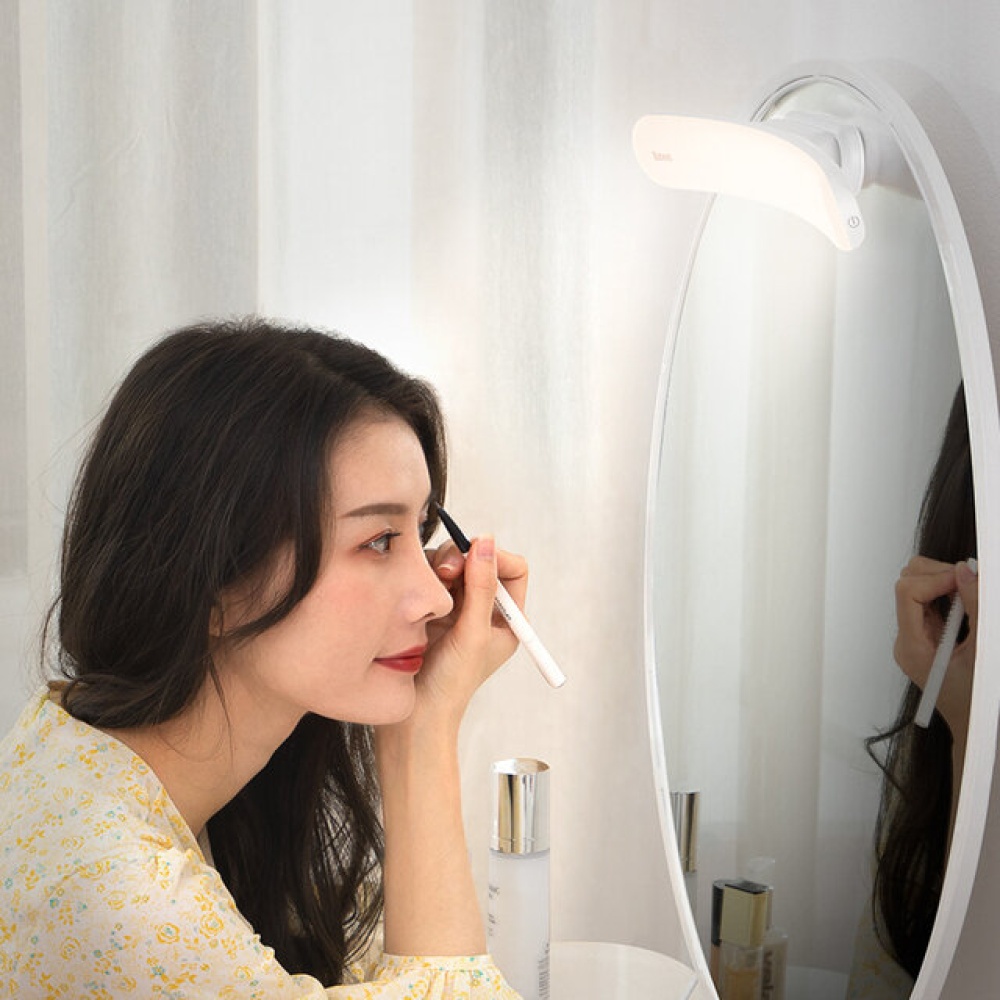 Baseus LED Mirror Light Dressing Table Makeup Light For Bathroom Adjustable Touch Make Up Mirror Lamp Desk Wall Vanity Lights - Natural light - Image 2