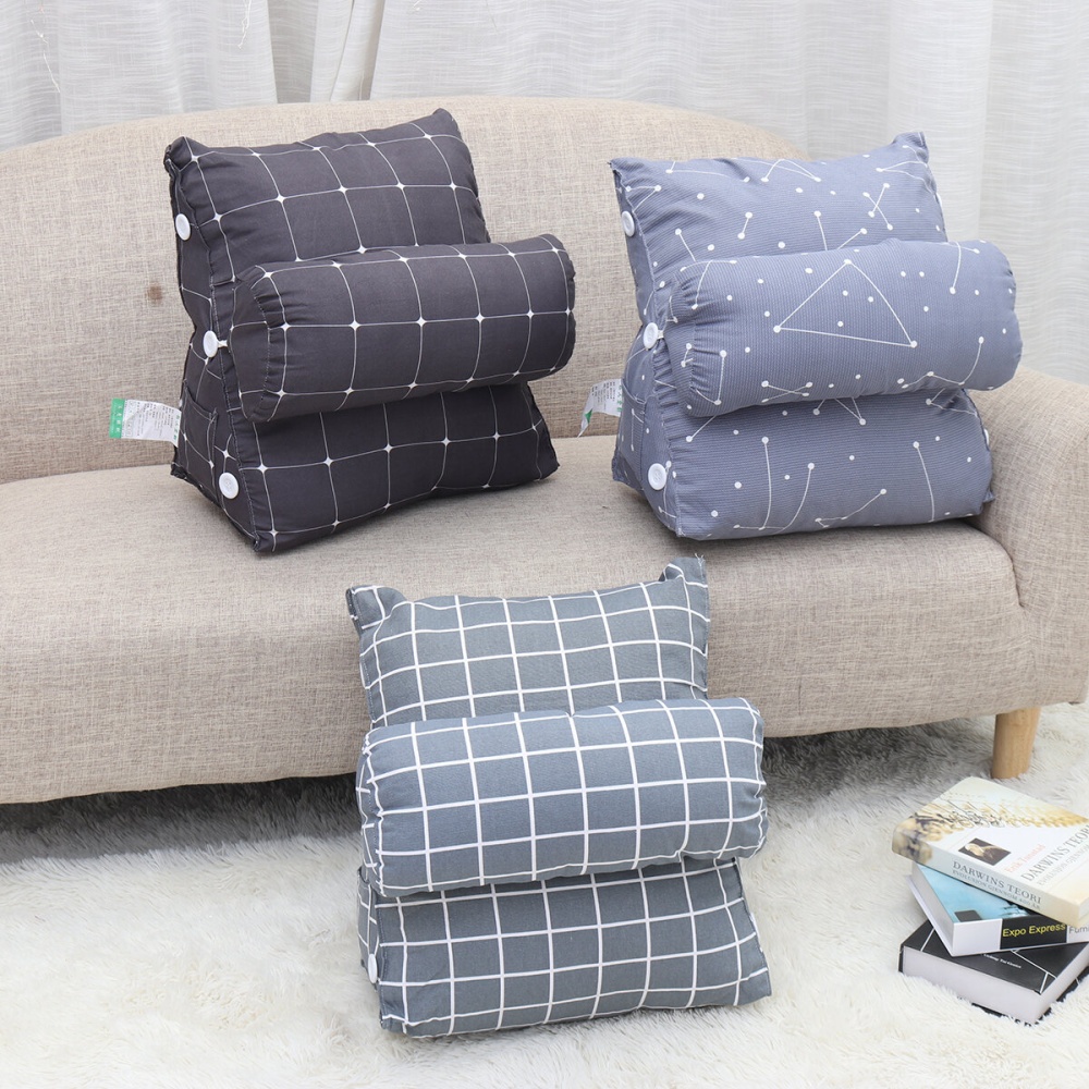 NITE LUOSI Back Wedge Pillow Cushion Positioning Support Backrest Sofa Bed Removable - B - Image 2