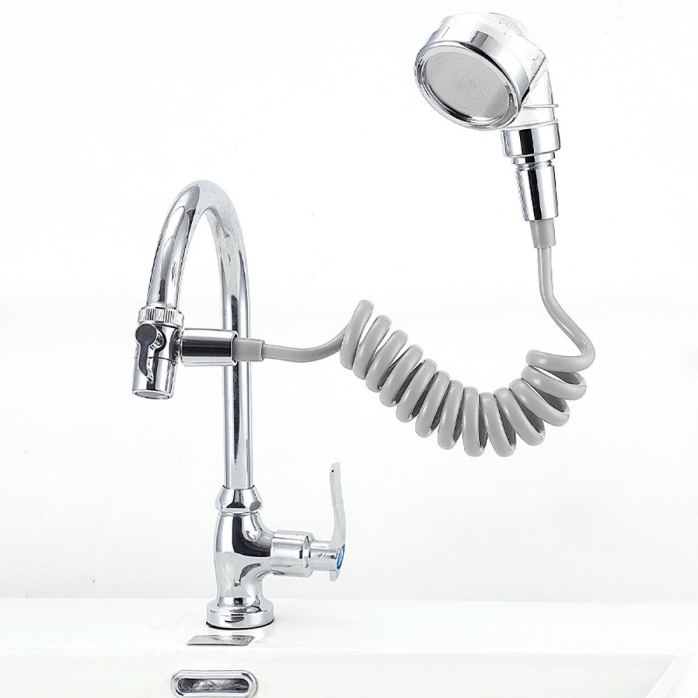 Washbasin Faucet External Shower Bathroom Washbasin Extended Shampoo Handheld Small Nozzle Set - Image 2