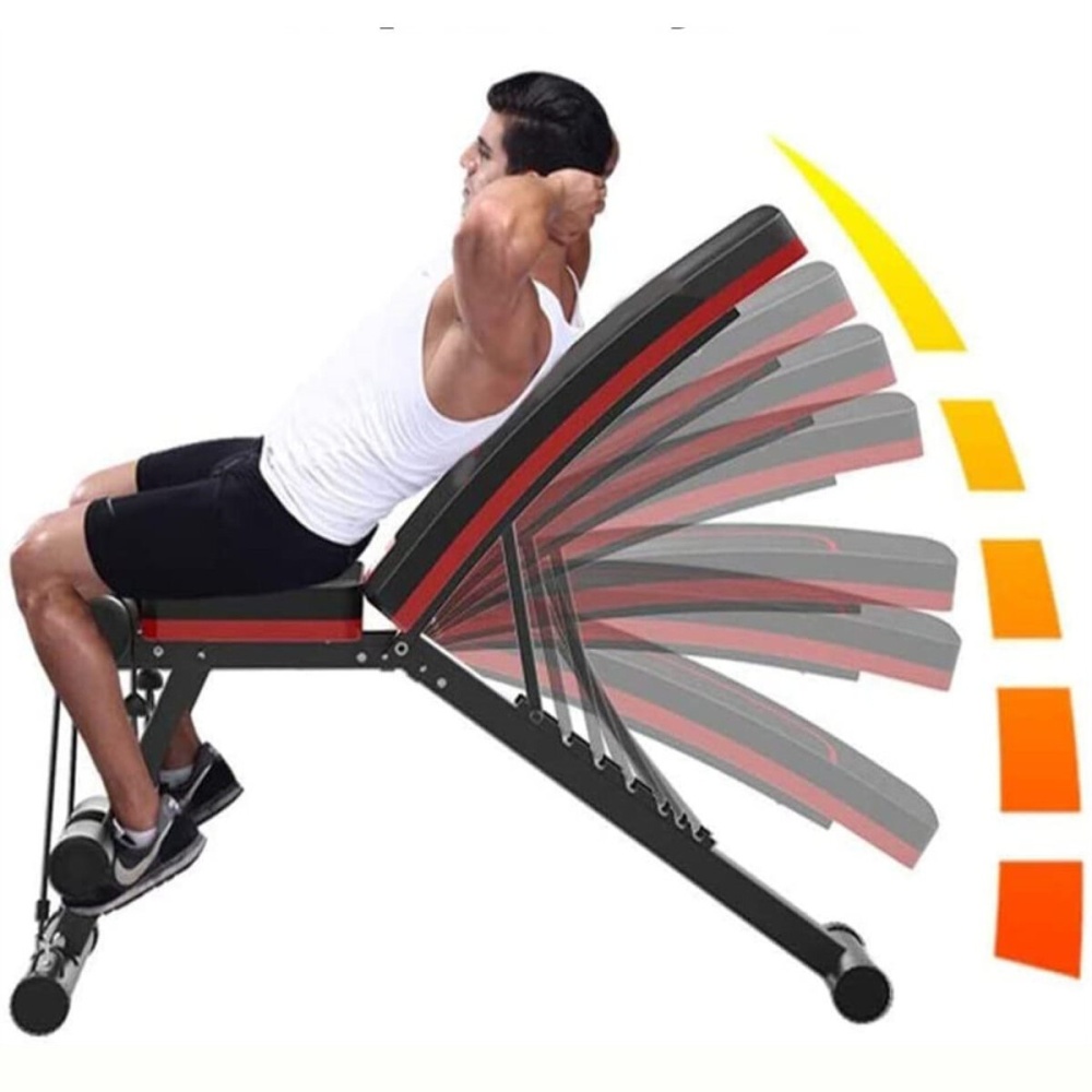 Bominfit WB1 5-in-1 Gym Bench Multifunctional Supine Board Foldable Abdominal Training Machine Bodybuilding Home Fitness Equipment - Image 2