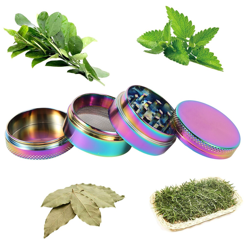 4-layer Manual Hand Herb Grinder Smoking Accessories Herb Grass Weed Herb Spice Grinder Miller Crusher Machine - S - Image 2