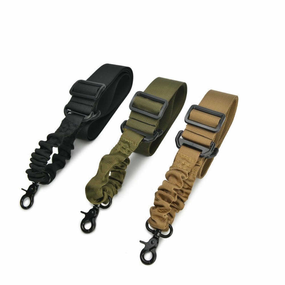 Outdoor Multifunctional Elastic Adjustable Tactical Belt Nylon Buckle Belt For Climbing - Army Yellow