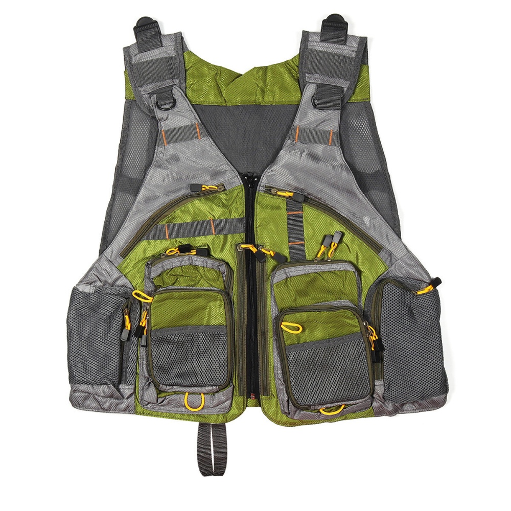 ZANLURE Oxford Mesh Fishing Vest Adjustable Mutil-Pocket Breathable Vest Tactical Tank Tops - Image 2