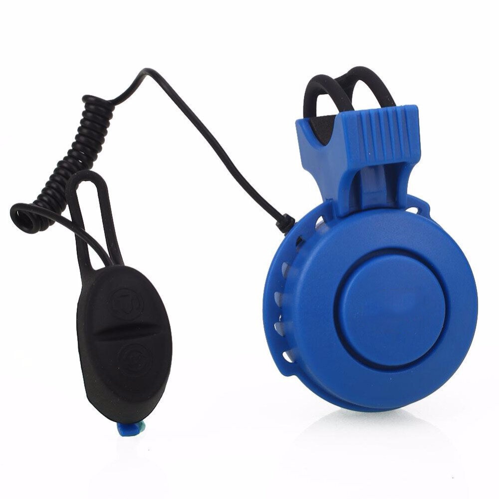 BIKIGHT Bicycle Electric Horn USB Charge Loud horn 110-120db 22.2-31.8 Bars IP65 Waterproof Safety Cycling Bells 40g - Blue - Image 2