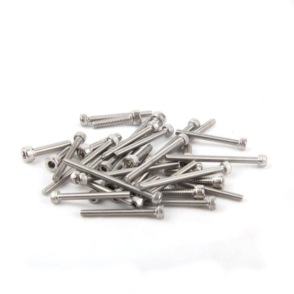 Suleve M3SH10 50Pcs M3 304 Stainless Steel 10-20mm Hex Socket Cap Head Screw Bolts Nut Optional Length - M3*10 - Image 2